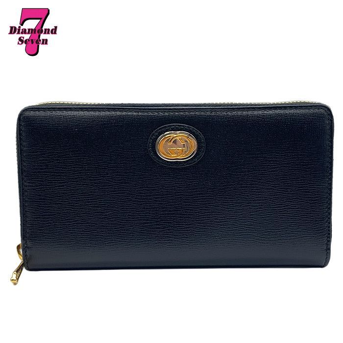 中古】【美品】GUCCI グッチ ラウンドファスナー長財布 598543 
