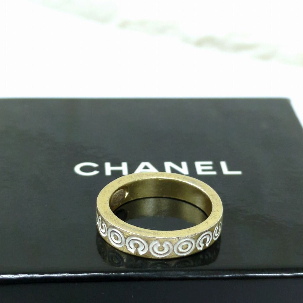 CHANEL シャネル ココマーク エングレーブ リング 約12号