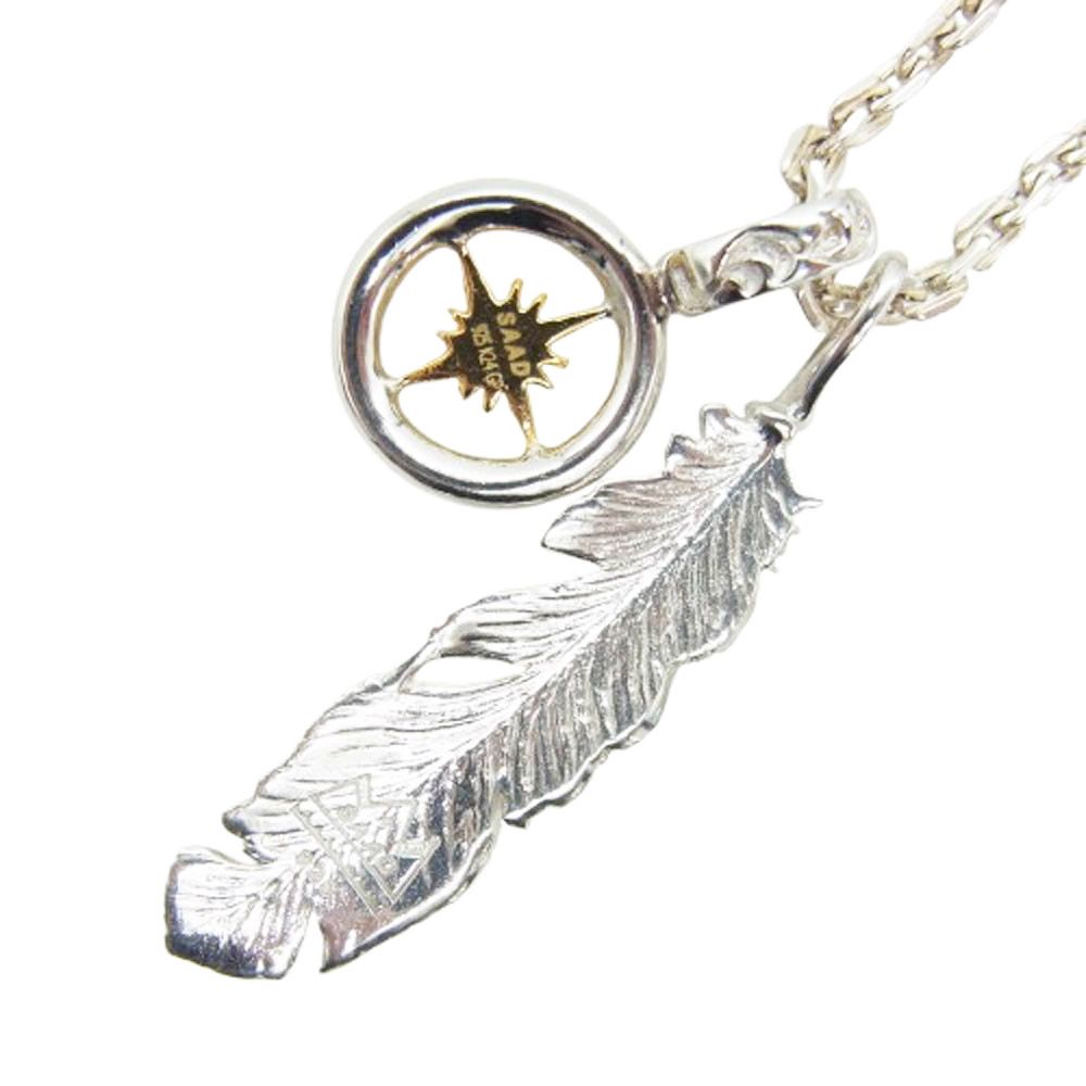 SAAD saad ネックレス シルバー925 太陽神 ターコイズ SAAD サード