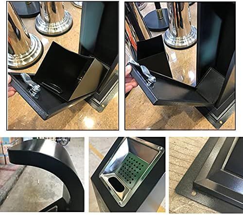 金属灰皿ふた付き屋外灰皿