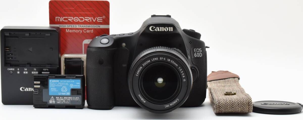 H13[6814]20☆美品☆ キヤノン Canon EOS 60D ボディ EF-S 18