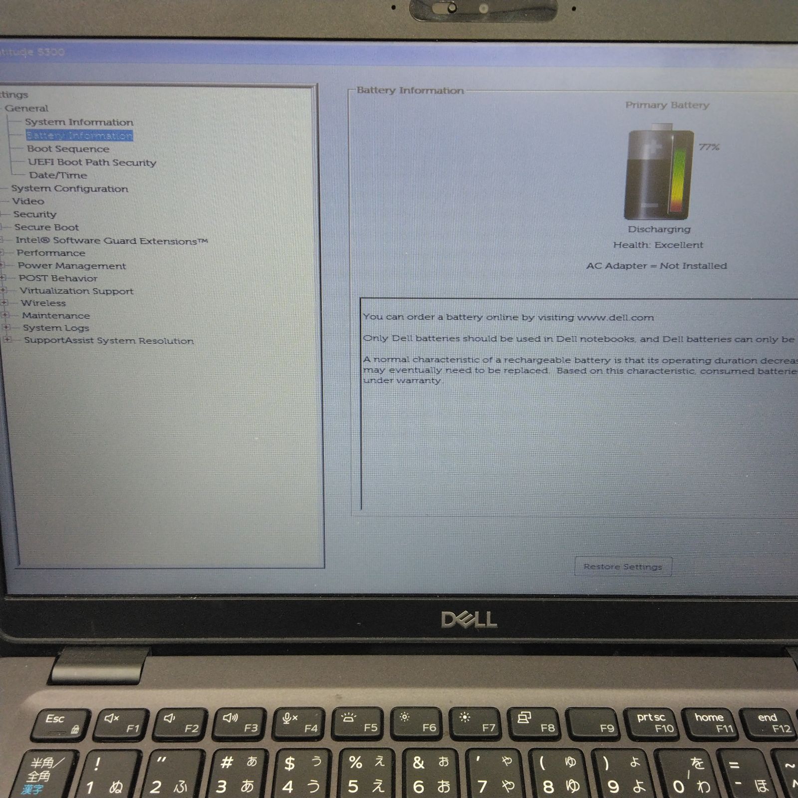 ジャンク】DELL Latitude 5300 i5 ノートPC- メルカリ