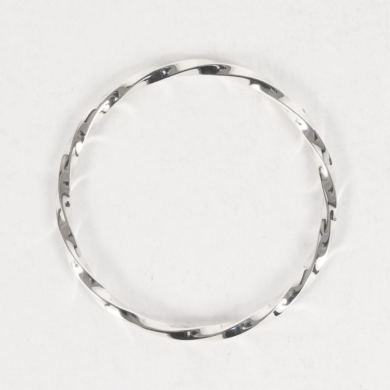 美品 TIFFANY&Co. ティファニー ナイフエッジ ツイスト シルバー