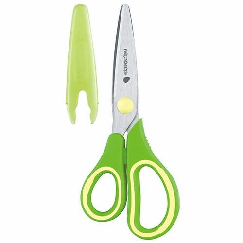 まとめ レイメイ藤井 コドモハサミ 左手用 グリーン SHH408M ×20セット