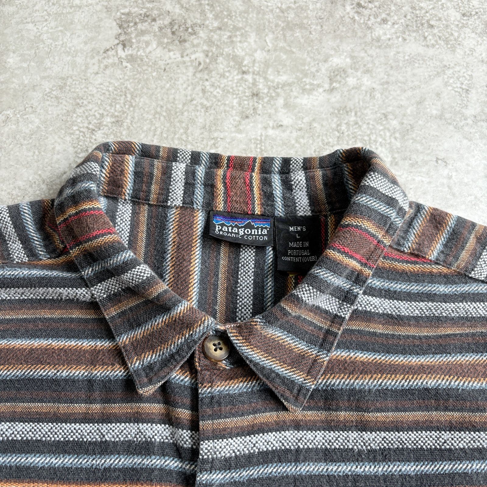 90s 1999年製 patagonia Heavy Flannel shirt 【strata black