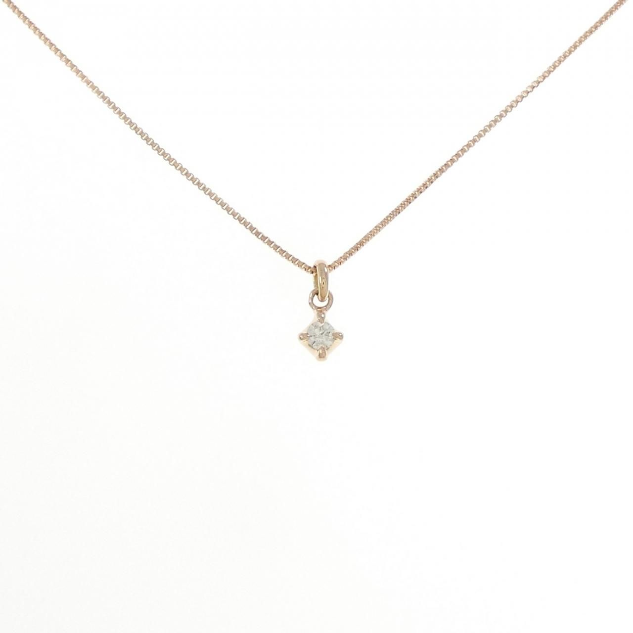 アガット ダイヤモンド ネックレス 0.05CT