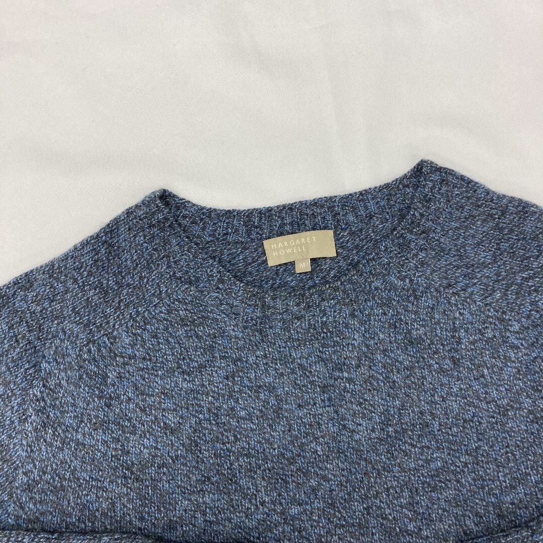 マーガレットハウエルカシミヤニットセーターメランジクルー マーガレットハウエルカシミヤニットセーターメランジクルー