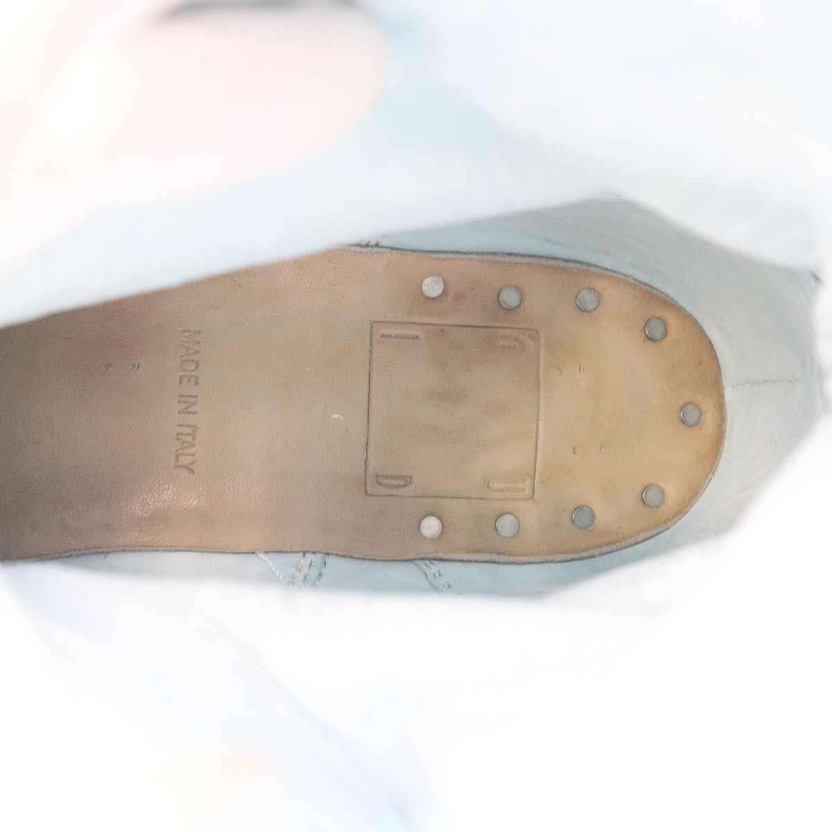 GUIDI グイディ 310 フロントジップ ホースレザーブーツ ブルー