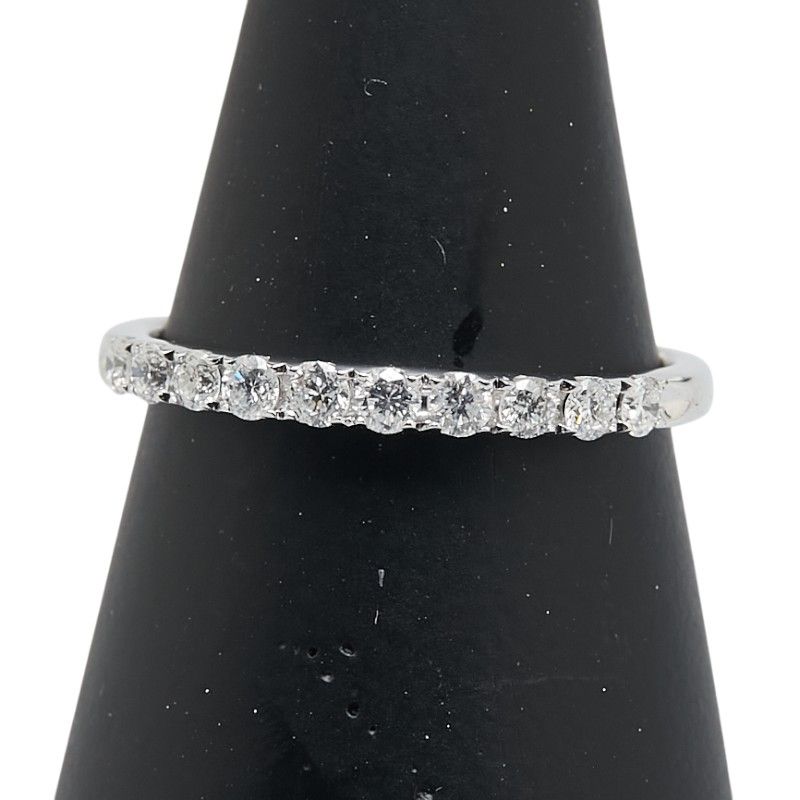 ハーフエタニティ K18WG ホワイトゴールド レディース【1-0212070  