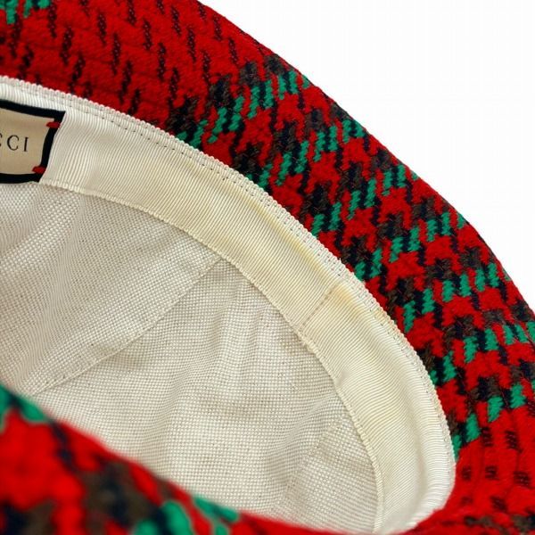 スムーズな グッチ GUCCI レッド系 Lサイズ インターロッキングG ブランド小物 帽子 メンズ 良質な