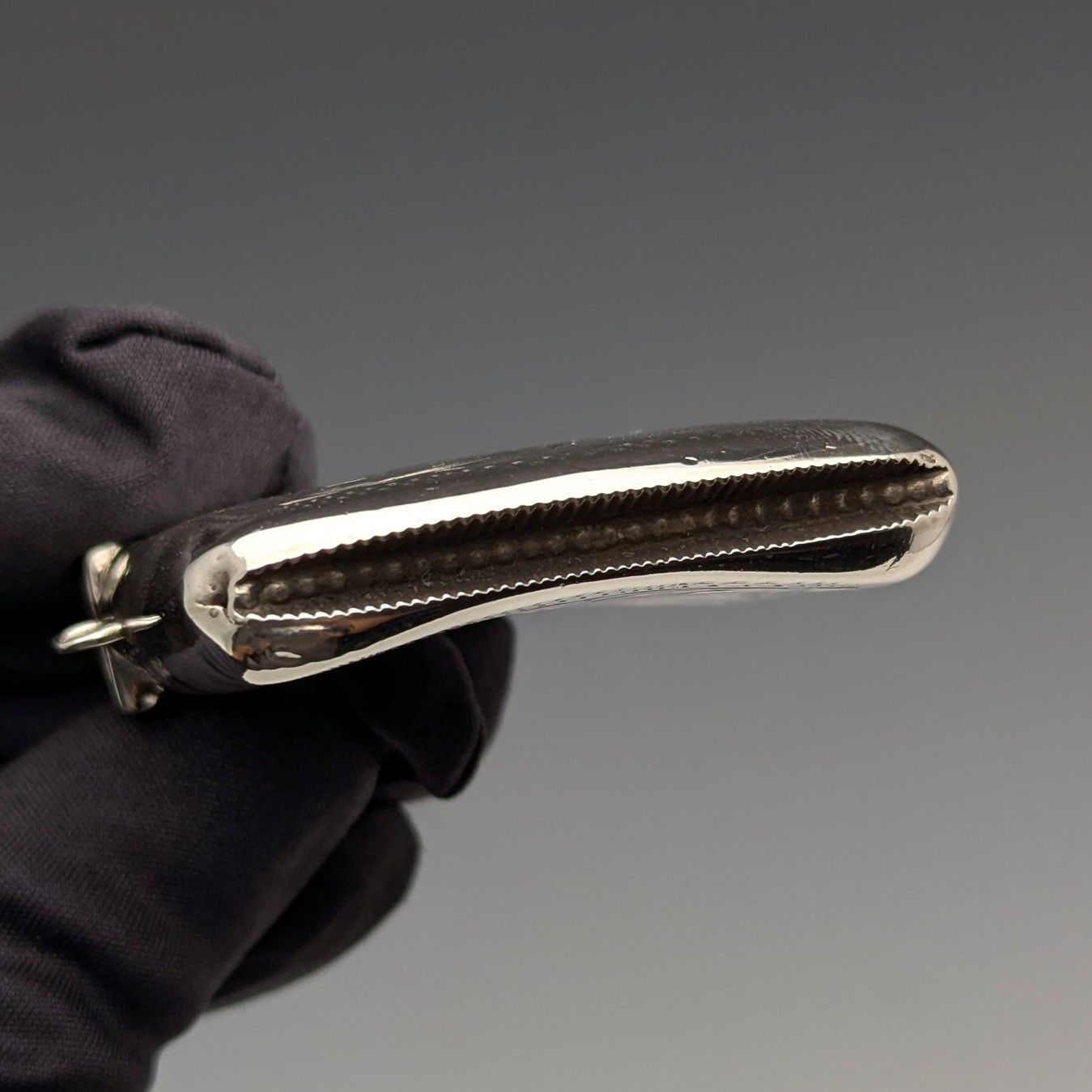 1907年 英国アンティーク 純銀製 ヴェスタケース 31g マッチケース 