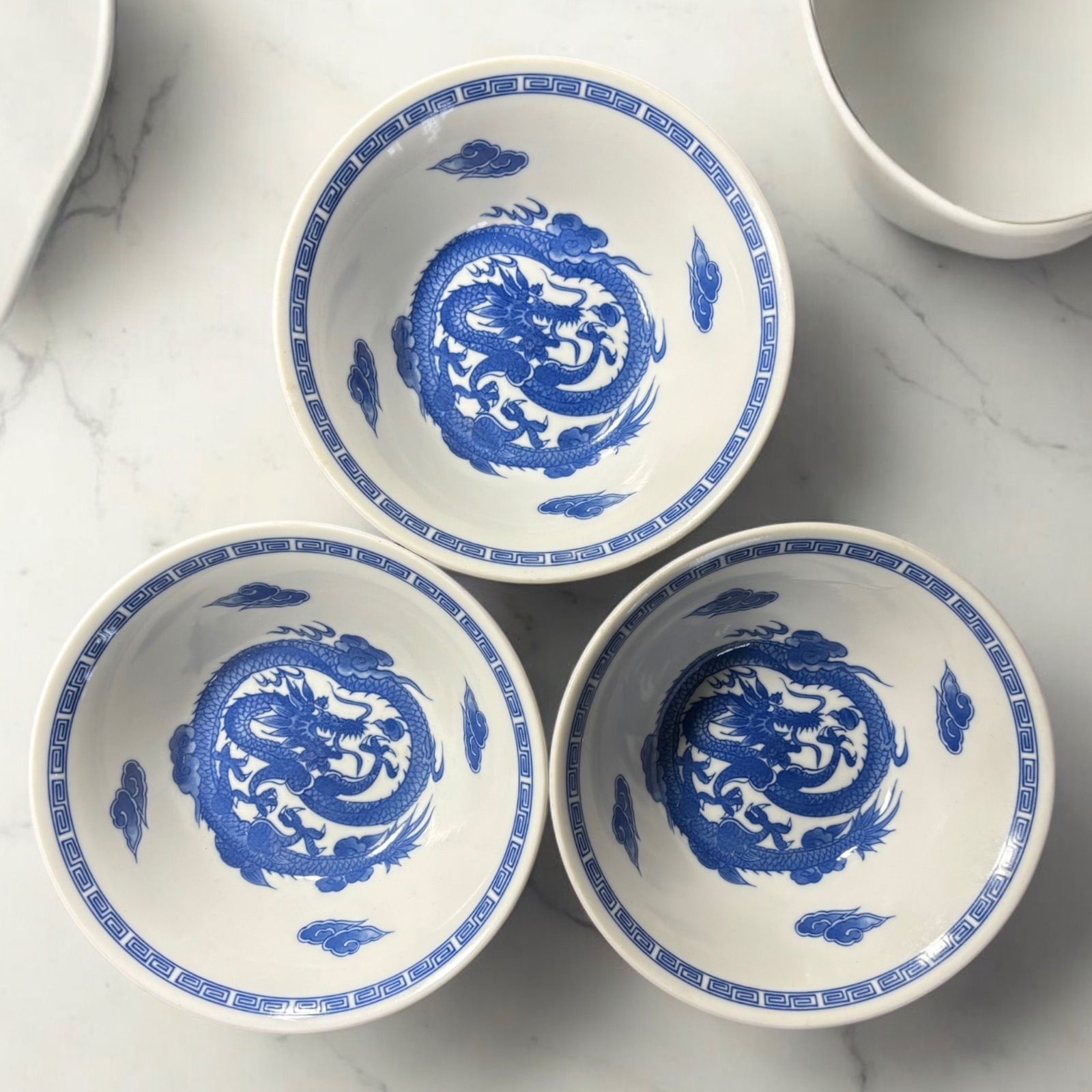 骨董品】ラーメンどんぶり 3点セット ラーメン鉢 器 昭和レトロ