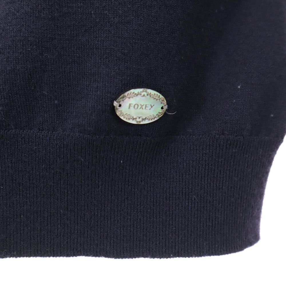 ★美品FOXEY/フォクシー ニットカーディガン ボレロカーディガン七分袖 40 美品 FOXEY フォクシー ニットカーディガン ボレロ サイズ40