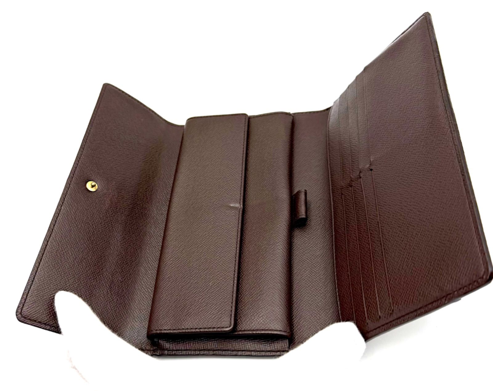 ルイヴィトン インターナショナル ダミエ 三つ折り長財布 Louis