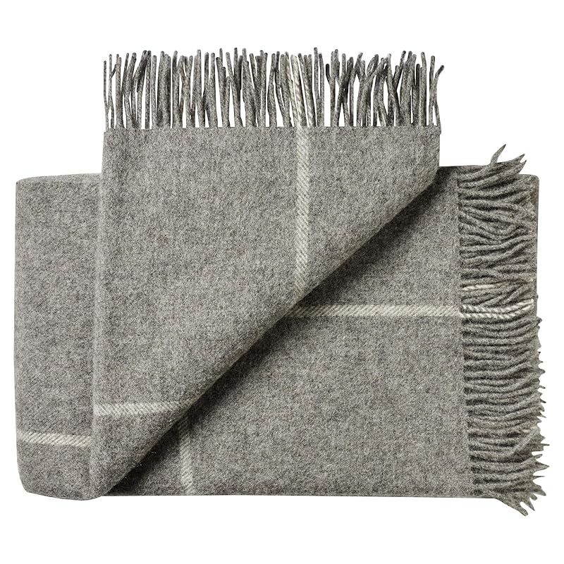 Silkeborg Uldspinderi スローケット マンデ ノルディックグレー 140x240cm ギフトボックス入り G100155-NL