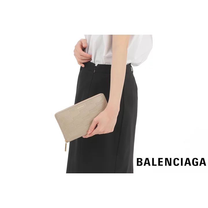 新品未使用品 BALENCIAGA バレンシアガ 717787 ラウンド長財布 本物 