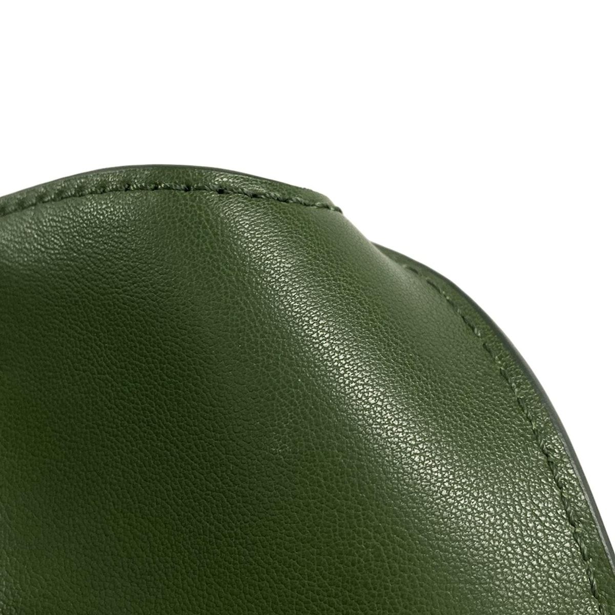 THE ROW ザロウ クラッチバッグ ペギー ダークグリーン 2WAY レザー WWW_MORNINGWALKER_COM