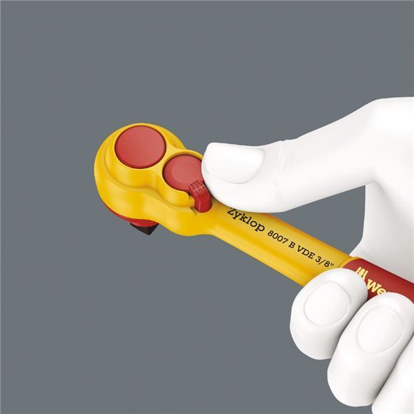 WERA ヴェラ 差込角 3 8DR 絶縁ラチェット IEC60900適合 全長222mm 004966 工具 ツール DIY 作業工具 道具