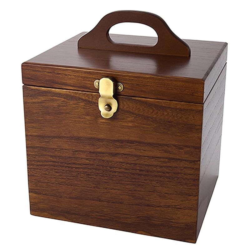 茶谷産業 Chatani Wooden Case ブラウン 本体 高さ230 高さ最大 285 ×幅240×奥行230mm ミラー部分 140×213mm 0