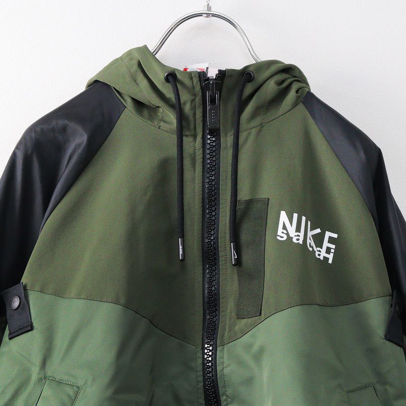 美品 22AW サカイ × ナイキ sacai NIKE DQ9049-325 Full zip HD jacket ナイロンジップアップブルゾン XS/カーキ  コラボ【2400013783972】 - メルカリ