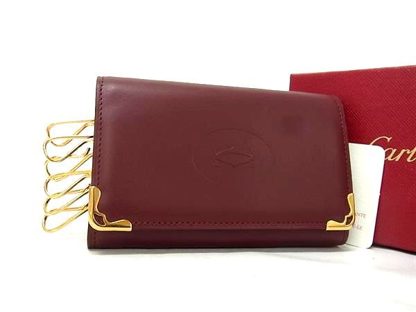 新品✨ Cartier カルティエ マスト 6連 キーケース ボルドー 新品✨ Cartier カルティエ マスト 6連 キーケース ボルドー 小物