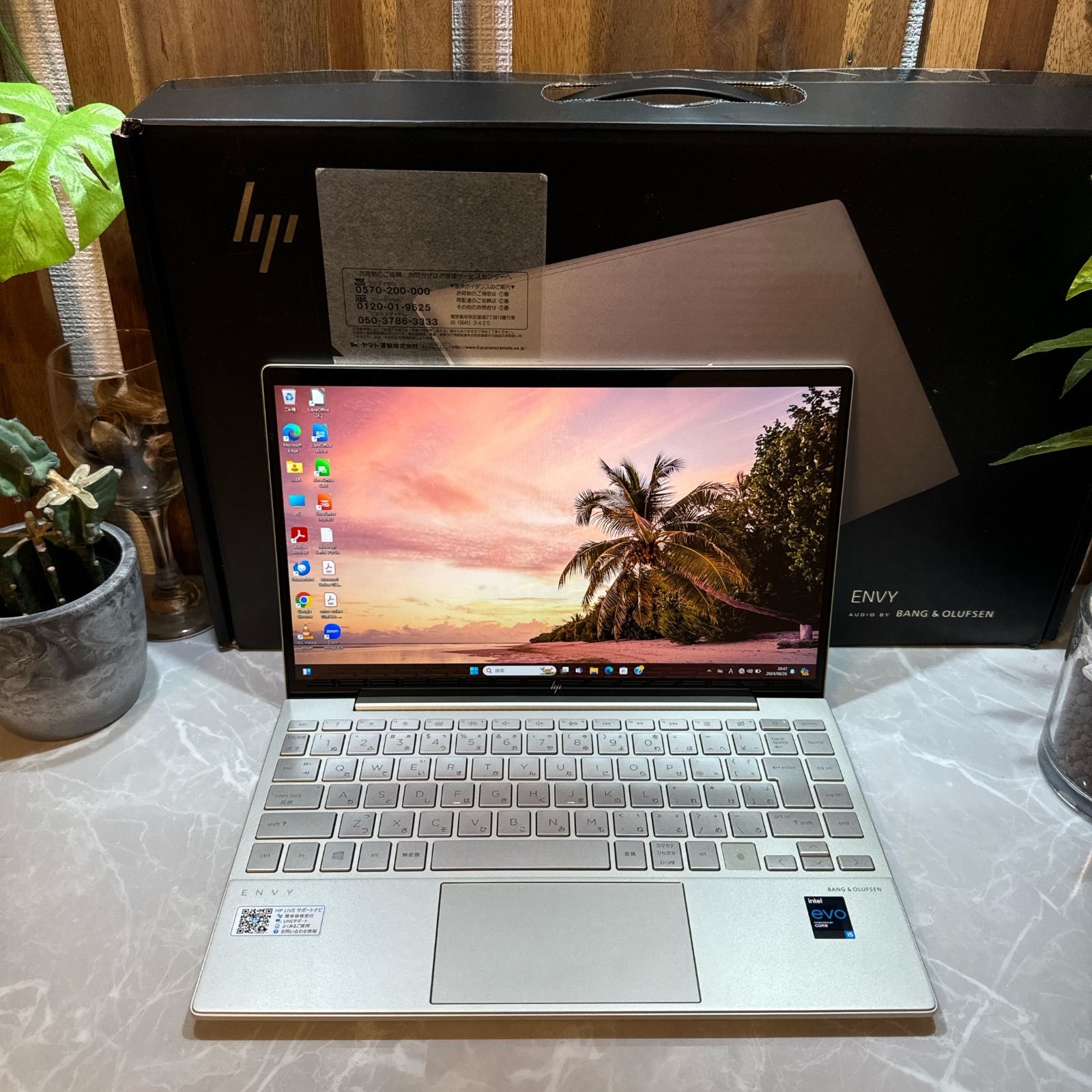 【極美品】HP ENVY Laptop 13☘️Core i5第11世代☘️メモリ8BG☘️SSD