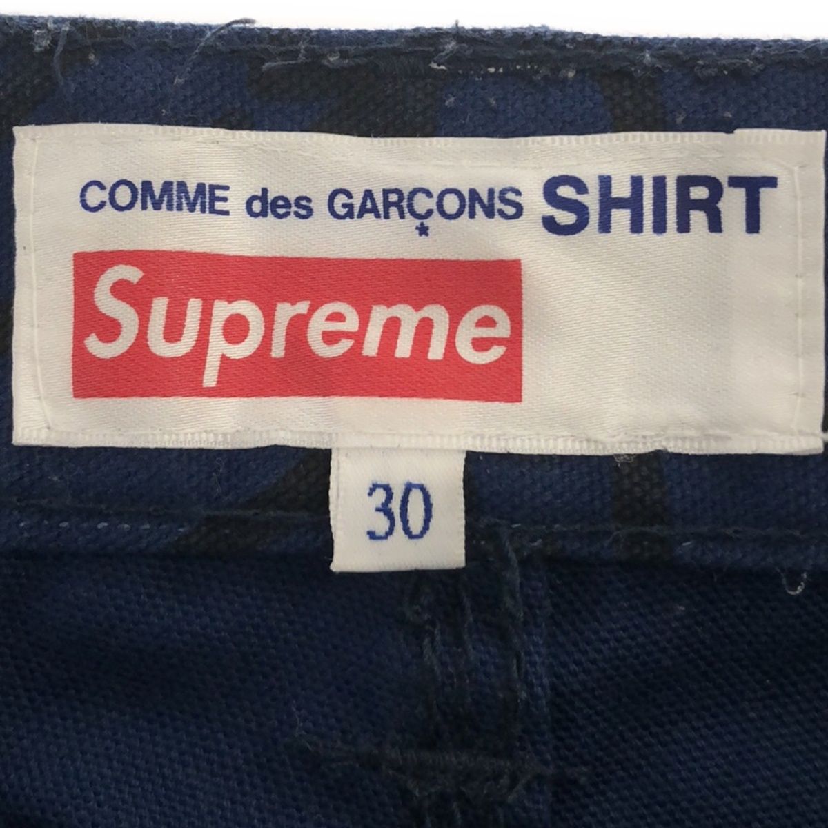 Supreme×COMME des GARCONS SHIRT シュプリーム×コムデギャルソン シャツ 18AW Canvas Painter  Pant キャンバスペインターパンツ ブルー 30 - メルカリ