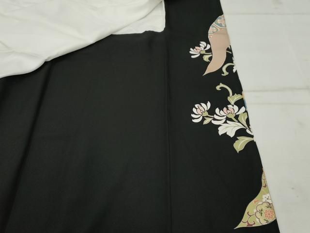 専用品アンティーク 豪華振袖 黒地に鮮やか染め 金駒刺繍 5つ紋 G-567 金駒刺繍と絞りの振袖【HIBIKI-106】｜振袖ギャラリー｜浜松市で