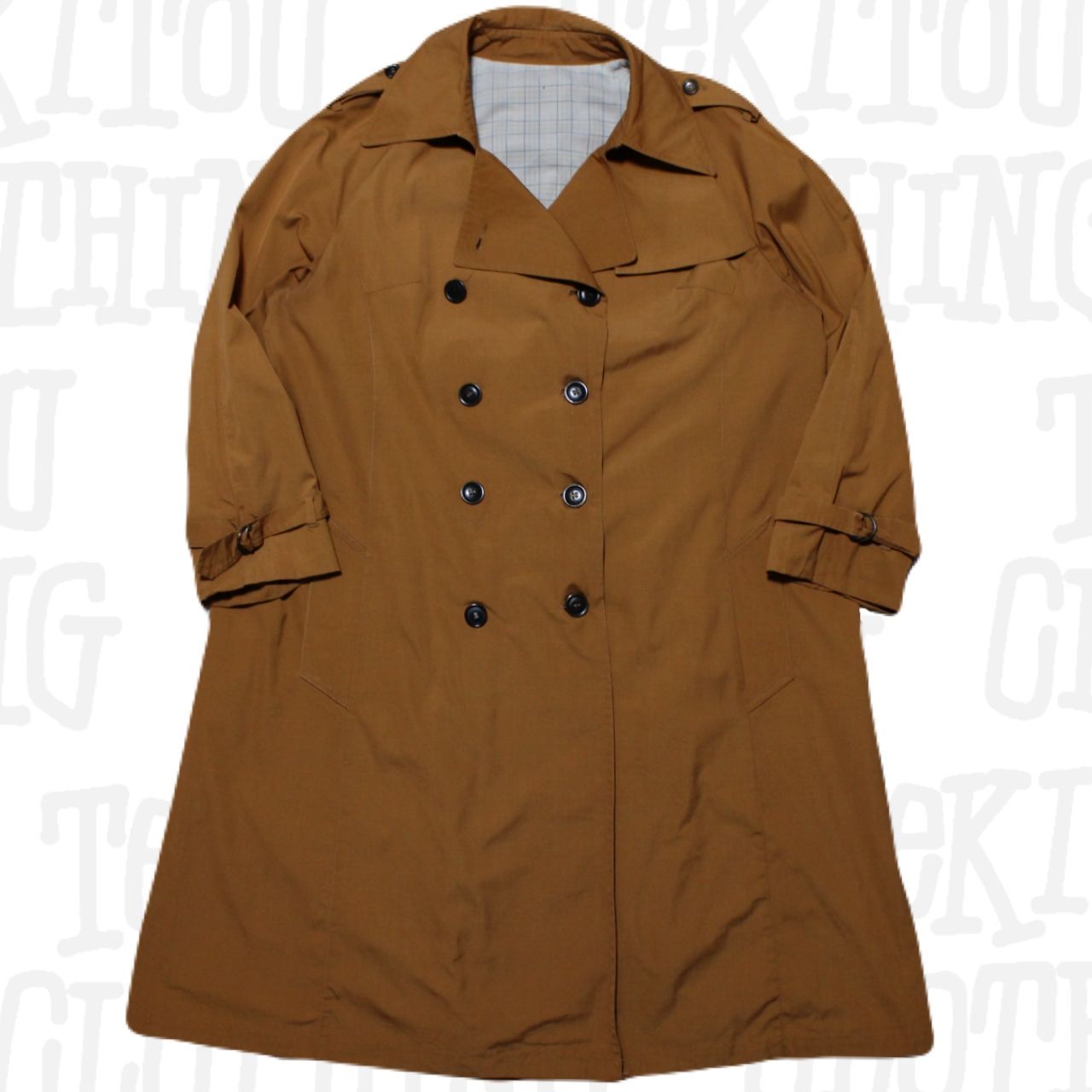 Chaos ノーカラージャケット ブラウン FREEサイズ Chaos 「Chaos