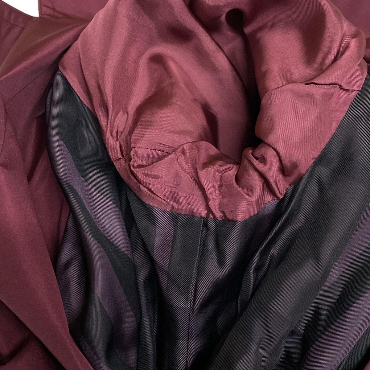 ボルドー 長袖|ベルト付き|春|秋