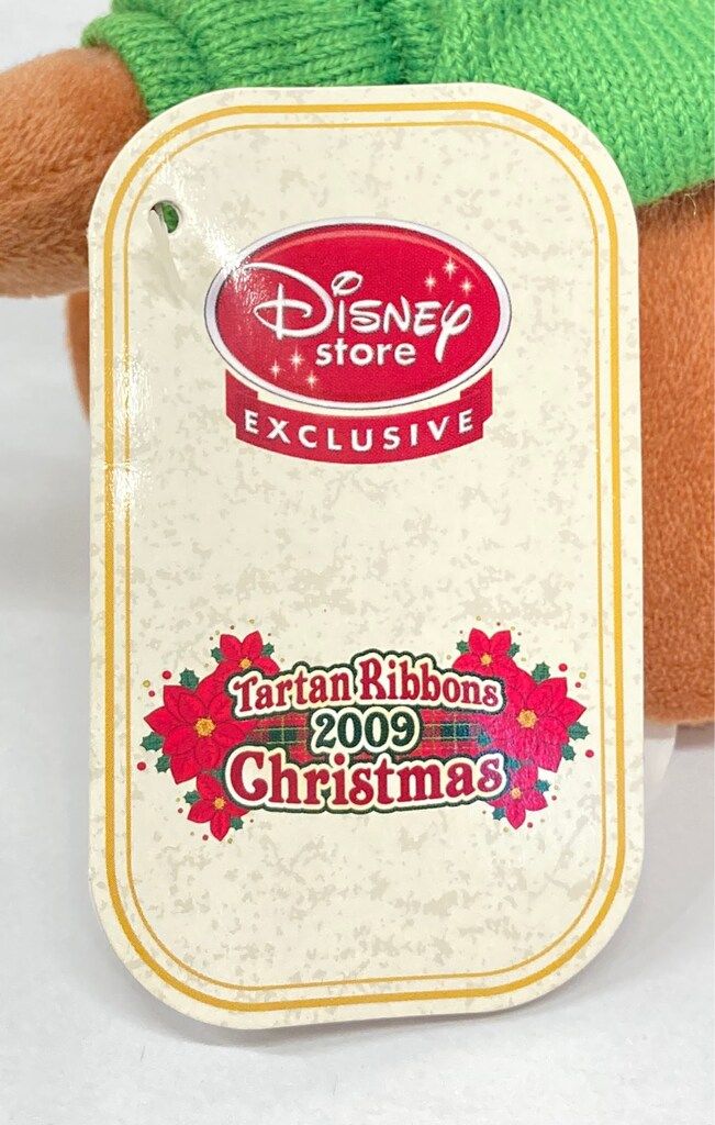 ディズニーストア ぬいぐるみ Tartan Ribbons 2009 christmas チップ