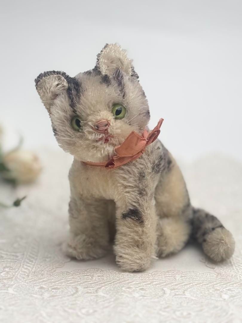 シュタイフ Susi Cat 14cm ネコのスージー キャット 猫 ビンテージ アンティーク Steiff STEIFF