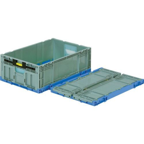 サンコー 折りたたみコンテナー ５５８４６０ オリコンＥＰ３９Ｂ−ＳＷブルー ライトグレー