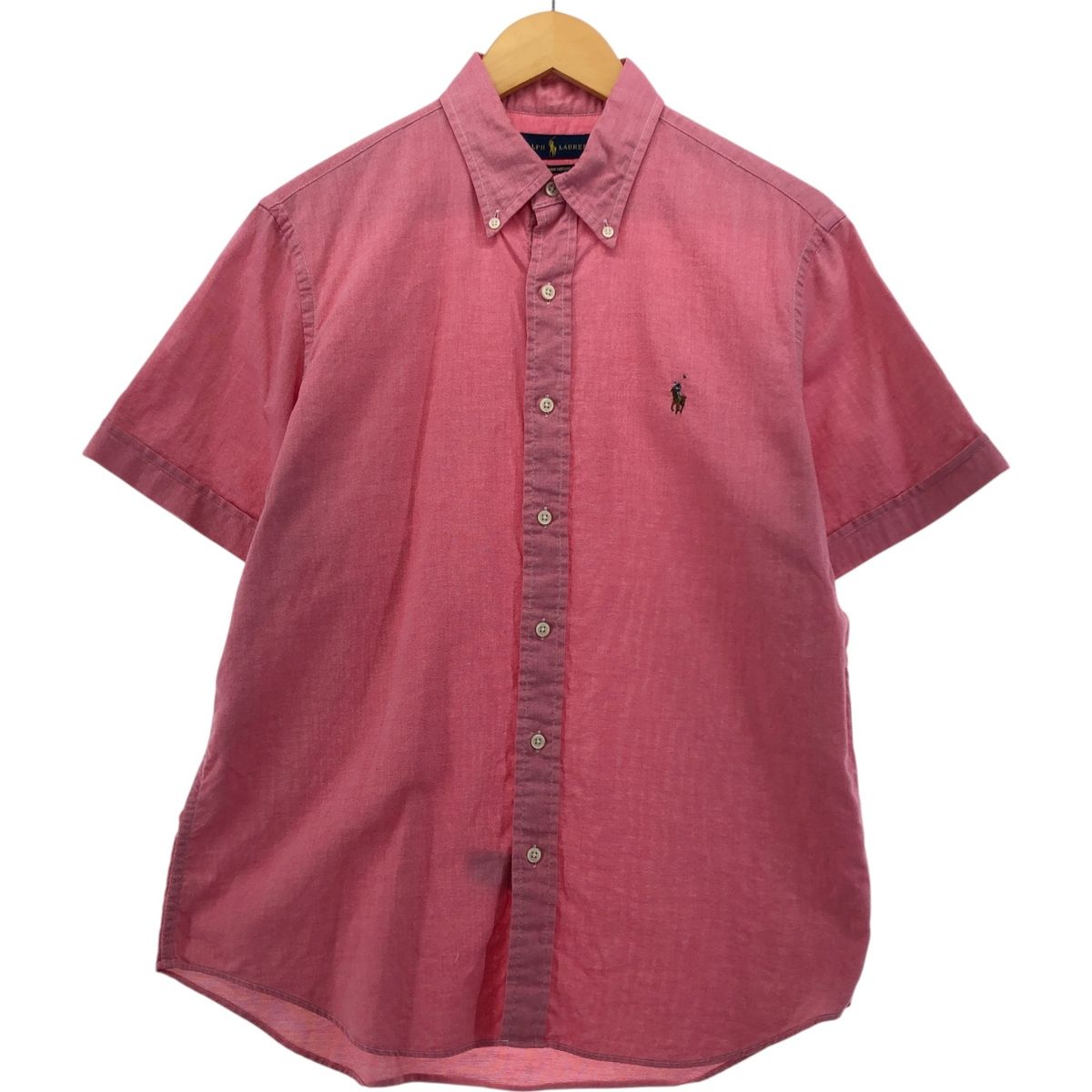 古着 ラルフローレン Ralph Lauren CHAMBRAY OXFORD 半袖 ボタン