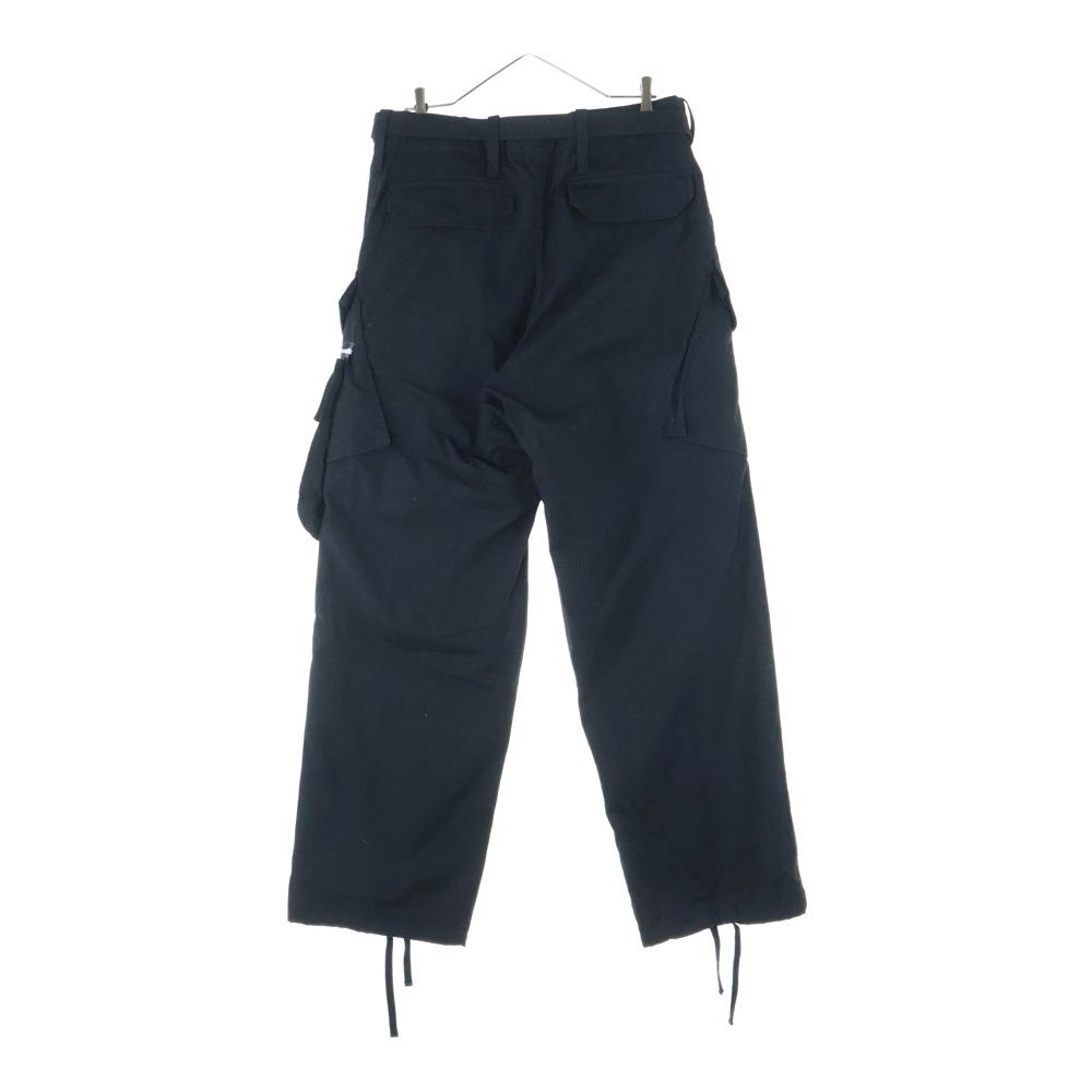 Sacai サカイ 21 AW COTTON OXFORD PANTS コットン オックスフォード マルチフラップポケット ベルト付き カーゴパンツ ブラック 21-02596 M