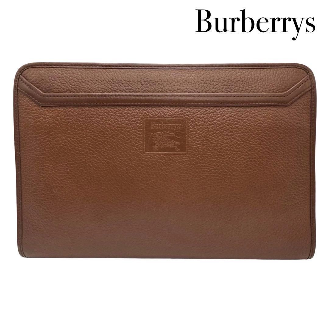 Burberrys バーバリーズ ロゴ 金具 ノバチェック レザー バッグ Burberrys バーバリーズ レザー ノバチェック クラッチバッグ