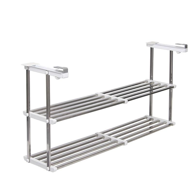 伸縮吊戸下はさみ棚2段 幅55～95cm 1