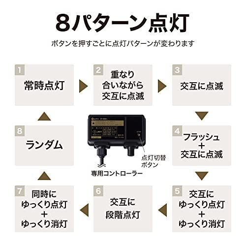 マルチ_200球_コード色:グリーン タカショー イルミネーション