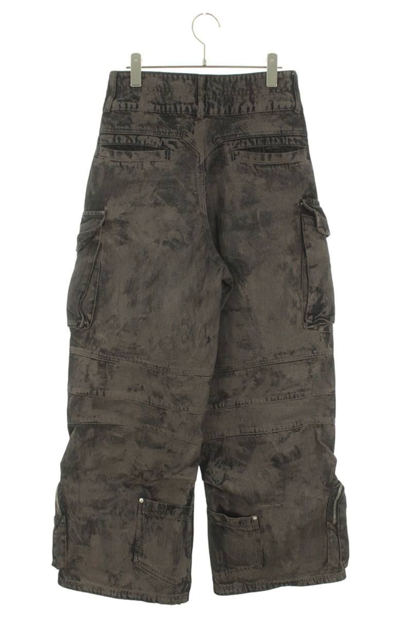パーソンソウル Mud Dirty Denim Jeans カーゴデニムパンツ メンズ M