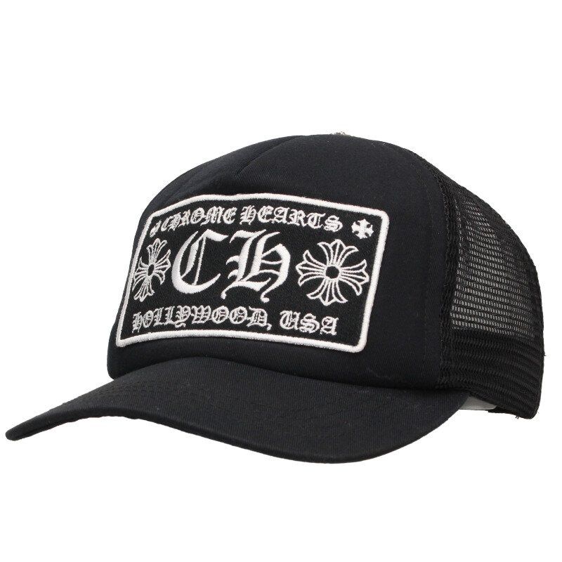 クロムハーツ TRUCKER CAP トラッカーキャップ CHパッチクロスボール付メッシュ帽子 メンズ ONE SIZE