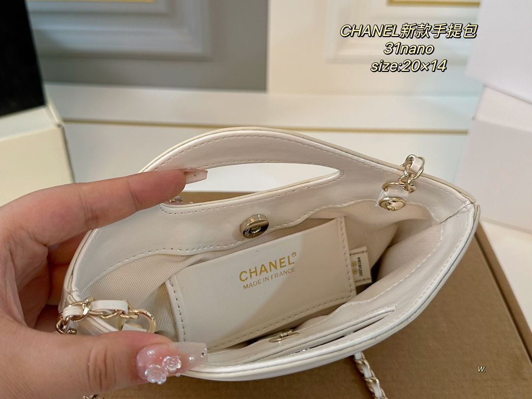 夏にぴったりデザイン♪【CHANEL】 31 nano バッグ シャネル31 ナノショッピングバッグ chanel ショルダー バッグ