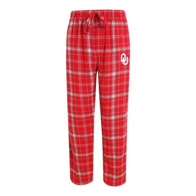 【送料無料】 アンブランデッド メンズ カジュアルパンツ ボトムス Men's Concepts Sport Crimson Oklahoma Sooners Big u0026 Tall Ultimate Plaid Pants Okl Red