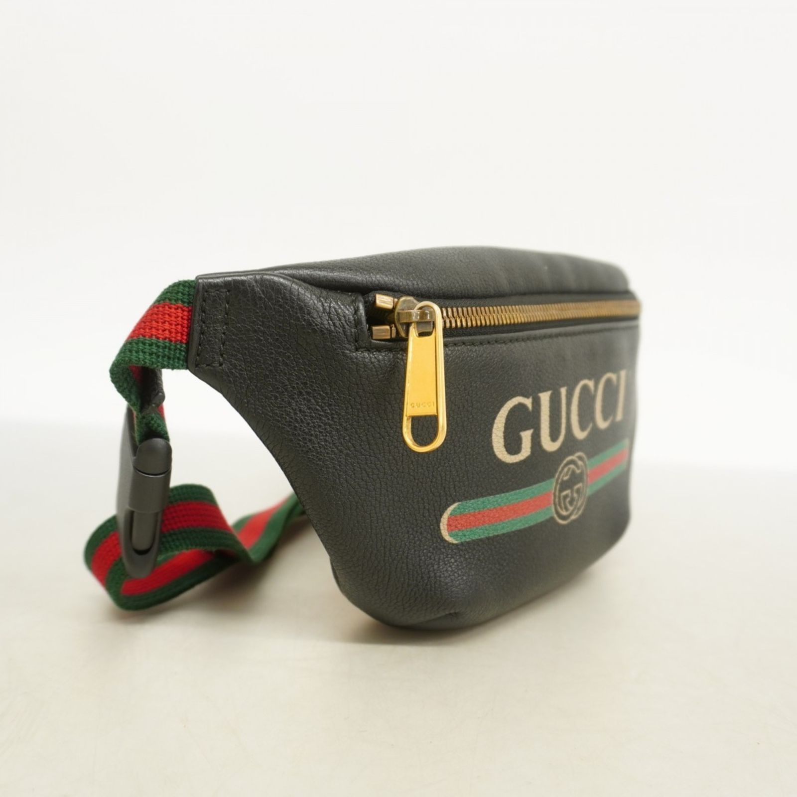 グッチ Gucci グッチ ボディバッグ シェリーライン 527792 レザー ブラック レディース