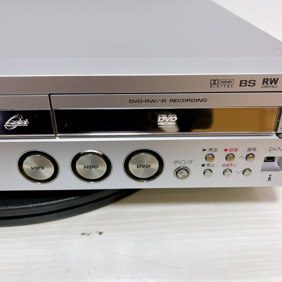動作確認済み】SHARP DV-HRW50 VHS DVD リモコン付 T05083300【整備品 