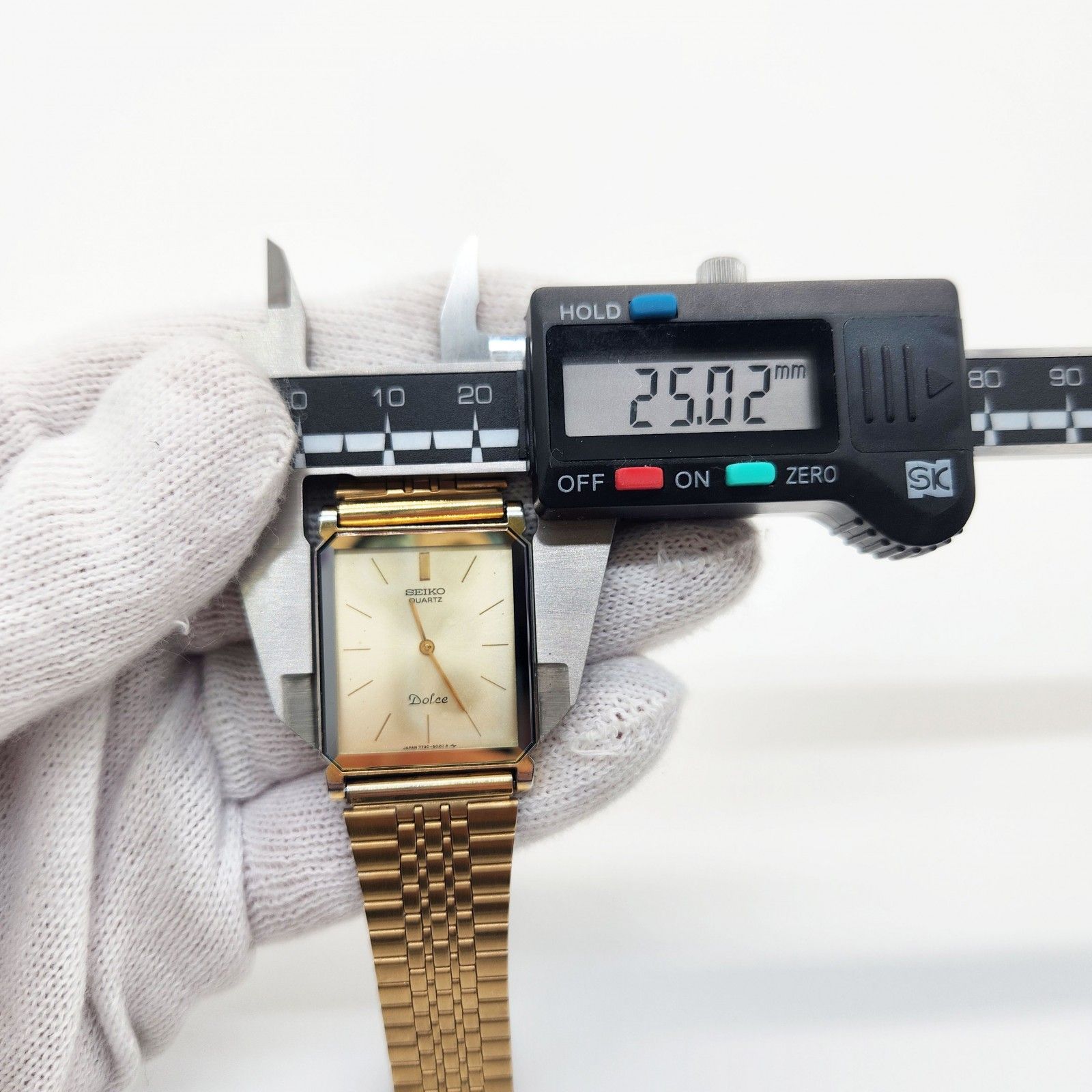 稼働美品 セイコードルチェ メンズ腕時計 スクエア ゴールド 7730-5020 稼働美品 セイコードルチェ 腕時計 スクエア ゴールド 7730-5020