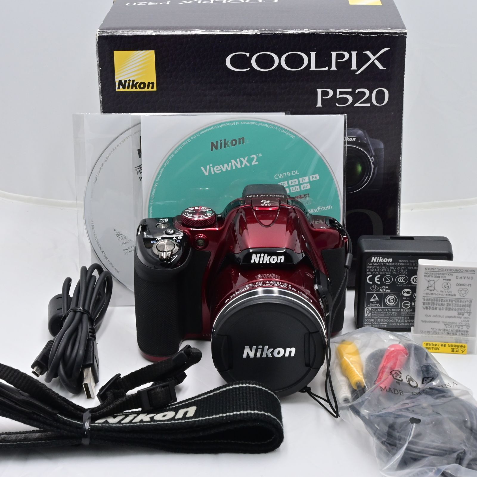 Nikon デジタルカメラ COOLPIX P520 光学42倍ズーム バリアングル液晶 ...