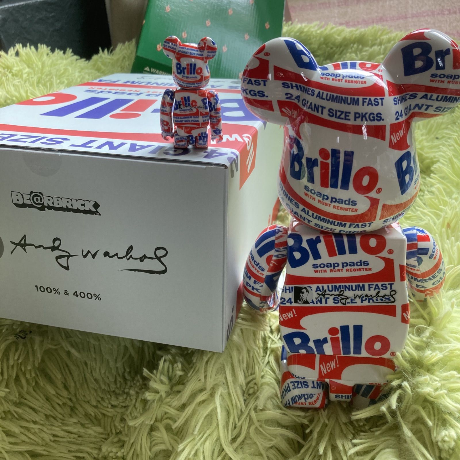 BE@RBRICK ANDY WARHOL Brillo 100％ & 400％ - メルカリ