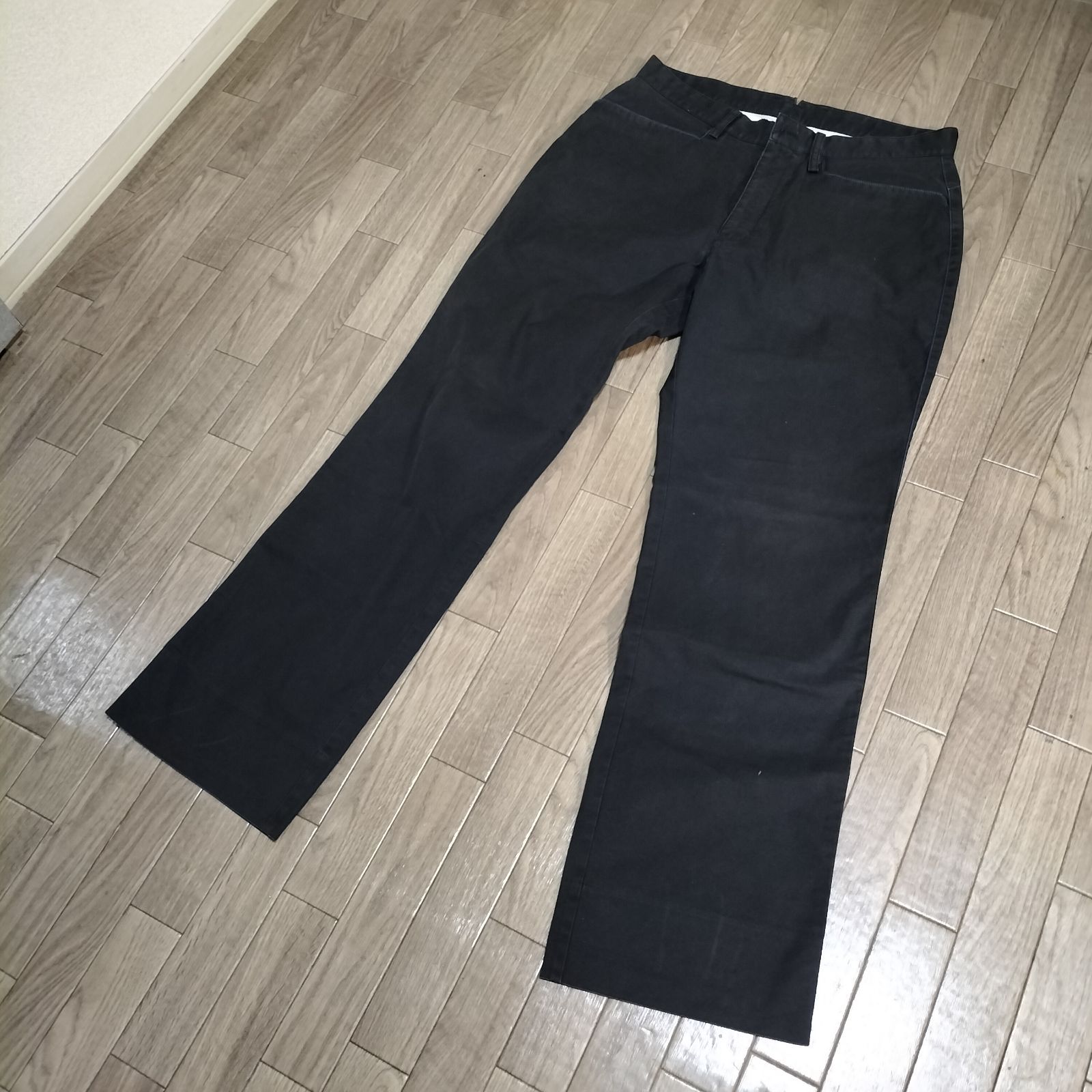 ✴️adidas × TaylorMade　ゴルフパンツ　万国旗タグ　黒　W85 ☆old adidas golf 万国旗タグ チノパン スラックス ゴルフパンツ