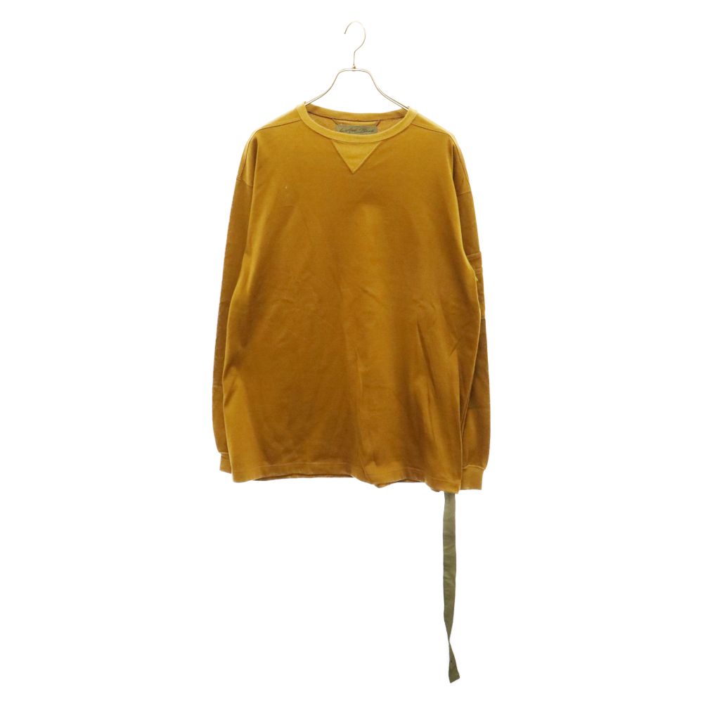 Laid Back (レイドバック) バックロゴプリント サイドヴィンテージコード ロングスリーブカットソー 長袖Tシャツ ブラウン