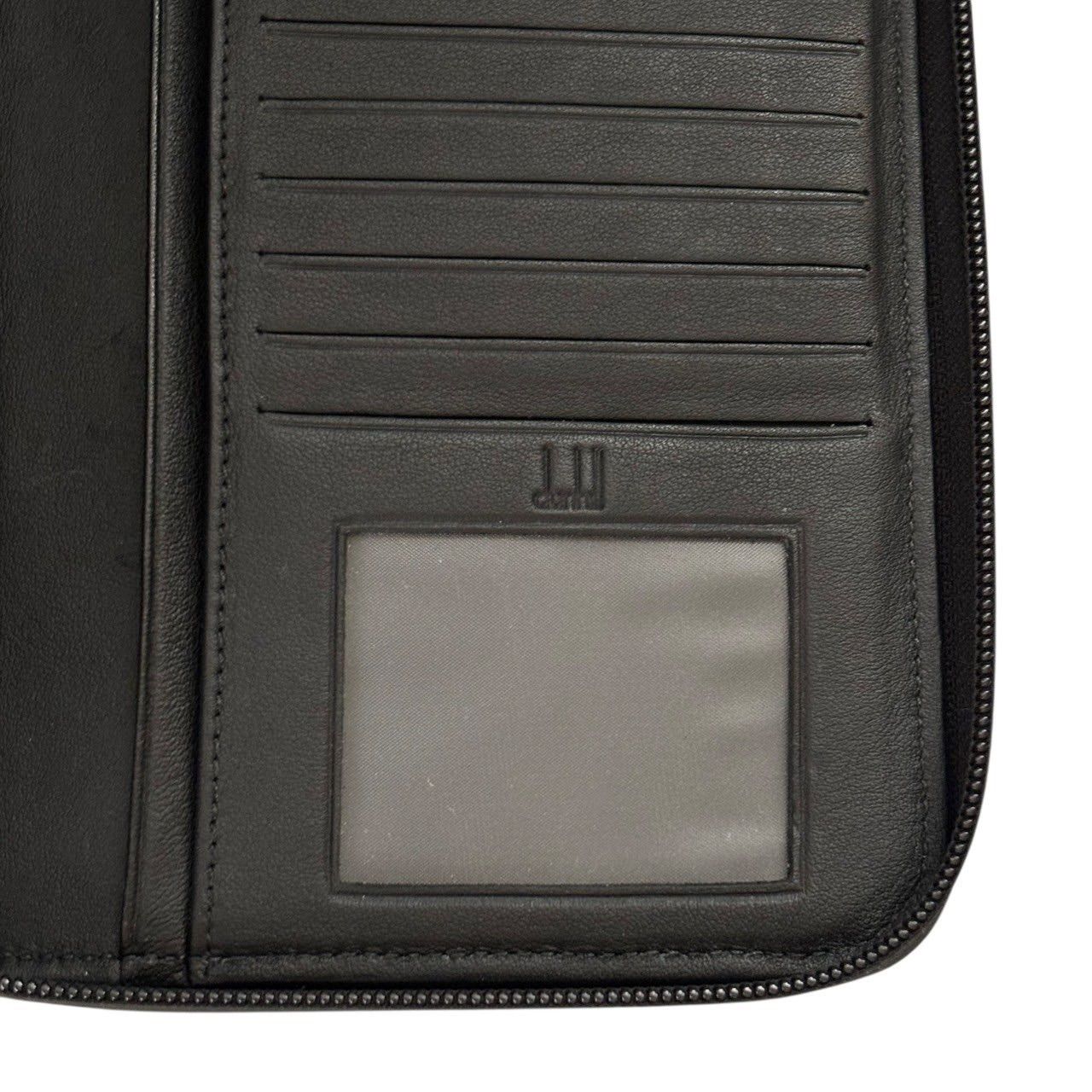 dunhill ダンヒル ラウンドファスナー長財布 黒 シンプル 大きめ